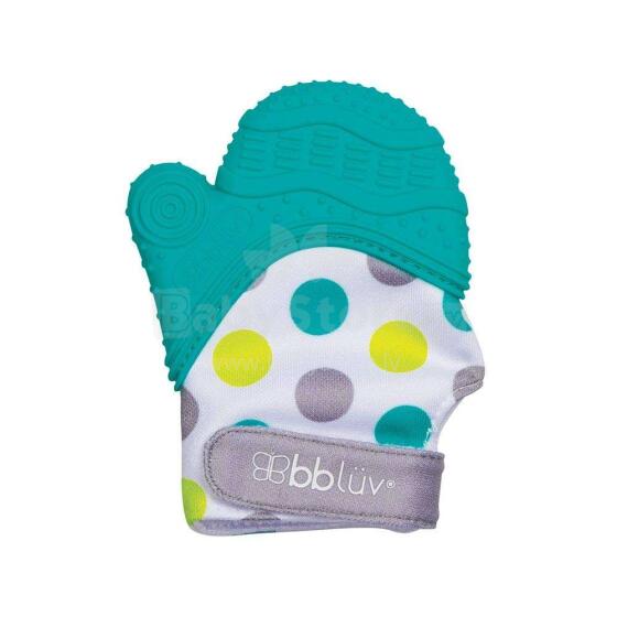 Bbuv Teething Mitten Art.B0150-A Aqua  Прорезыватель для зубов с 3 месяцев