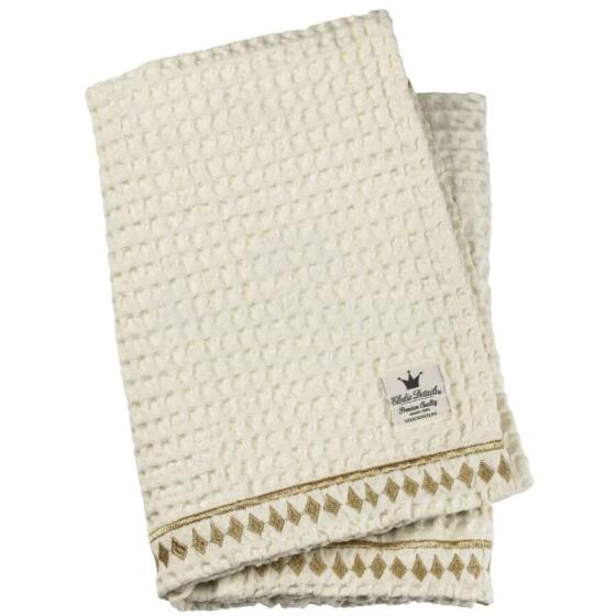 Elodie Details Organic Waffle Blanket Art.103295 Vanilla White Bērnu pleds