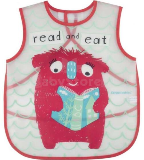 Canpol Babies 9/237 red Bērnu priekšautiņš  ūdens necaurlaidīgs