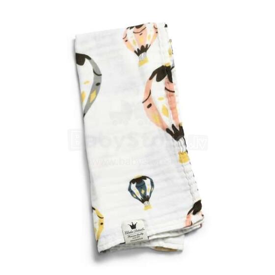 Elodie Details Bamboo Muslin Blanket Art.103216 Moon Balloon  Детское мягкое муслиновое одеяло