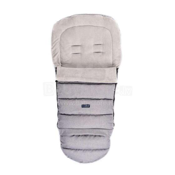 Womar Igrow Plusz Art.3-Z-SW-S20+M-010 Light Grey  2-daļīgs ratu guļammaiss ar flisa  oderi  106 cm