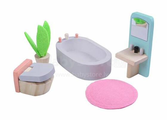 Gerardo's Toys Art.46430  Кукольная мебель 'Ванная комната'