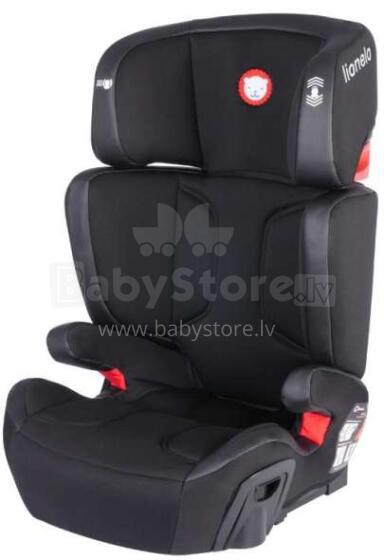 Lionelo Hugo Leather  Art.110489 Black   Детское автокресло ( 15-36 кг )