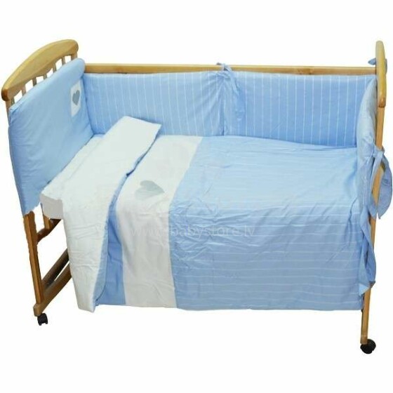 NINO-ESPANA Bērnu gultas veļas komplekts  Cuoricini blue 5 plus