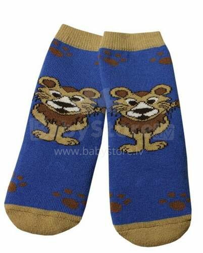 „Weri Spezials 2010“ vaikiškos kojinės su ABS (ne nuožulniu) mėlynu liūtu