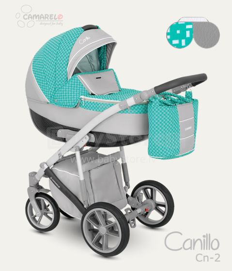 „Camarelo Canillo Art.CN-2“ universalus vaikų vežimėlis trys viename
