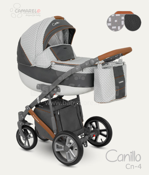 „Camarelo Canillo Art.CN-4“ universalus vaikų vežimėlis trys viename
