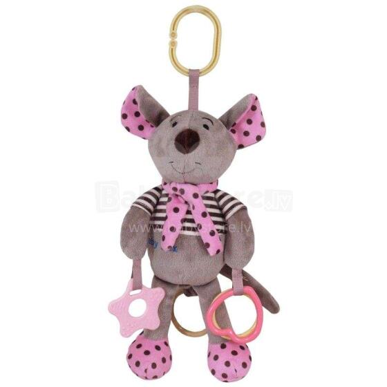 BabyMix Mouse Art.STK-15608P Игрушка мягкая на коляску с вибрацией Мышка
