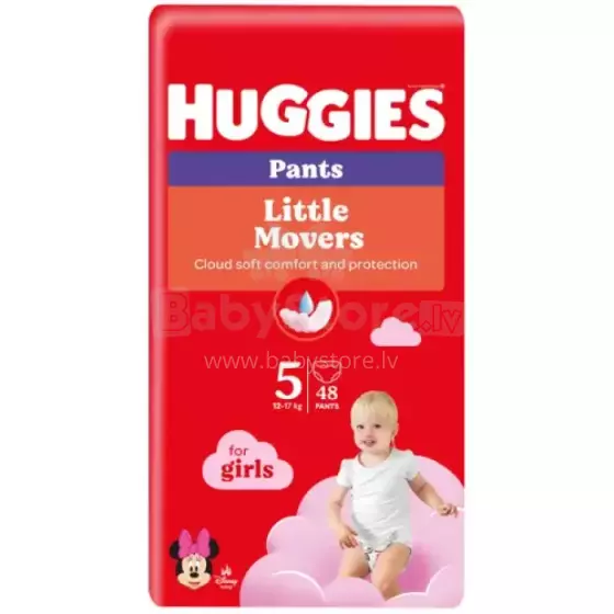 Huggies Pants MP 5 Girl Art.110888 Трусики-подгузники 12-17 кг,48 шт