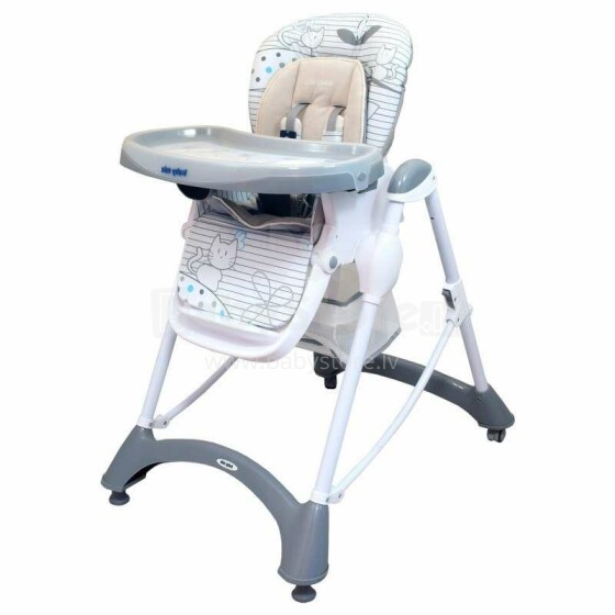 Babymix Art.UR-YQ188 Light Grey Bērnu barošanas krēsls