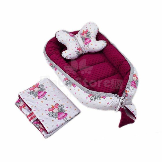 La bebe™ Babynest Set  Art.110991  Комплект гнездышко – кокон,одеялко,подушка