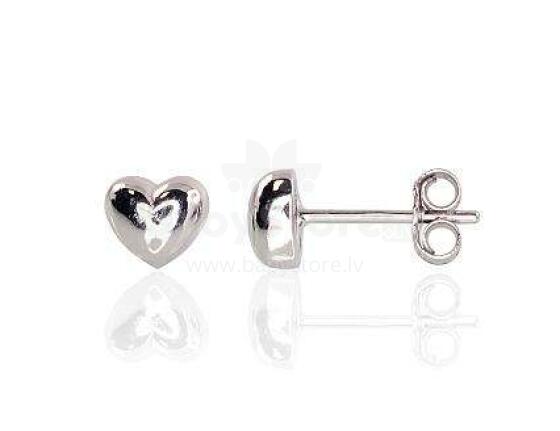 Silver Jewellery Kids Art.2202963/1 Sudraba auskari-nagliņas Sirds