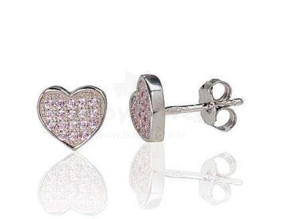 Silver Jewellery Kids Art.2202965 Серебряные серьги-гвоздики Сердечки