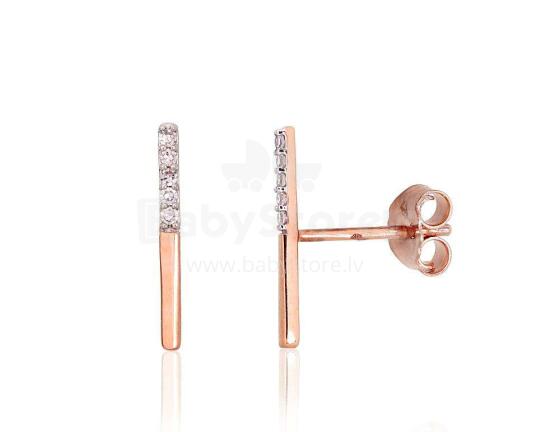 Gold Jewellery Kids Art.1201470 Золотые серьги-гвоздики с бриллиантами