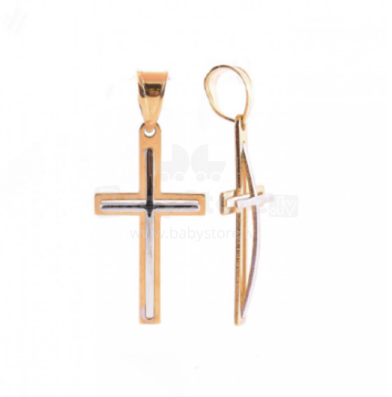 Gold Jewellery Art.ZKK134 Золотой крестик (католический )