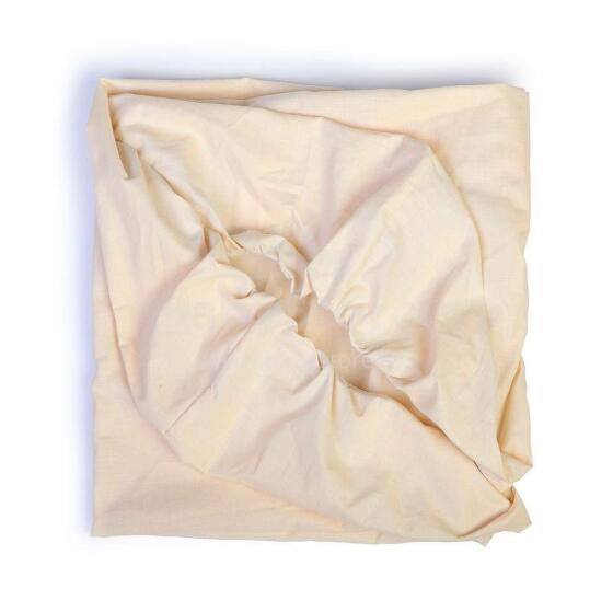 Palags ar gumiju bēšs  60x120cm Art.111240 YappyKids Cotton Beige