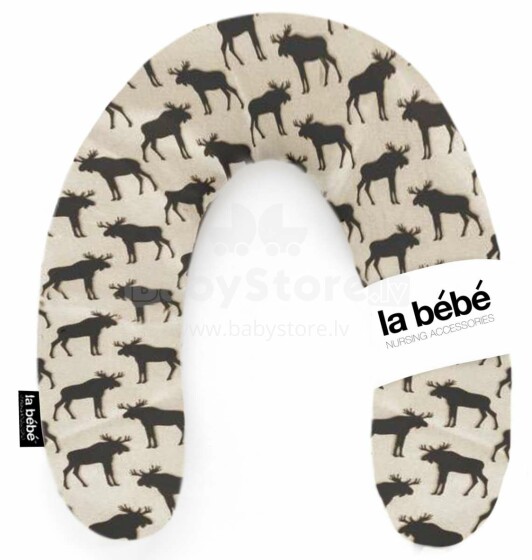 La Bebe™ Rich Maternity Pillow Memory Foam Art.111244 Elk, Pillow with memory foam filling, 30x104 cm