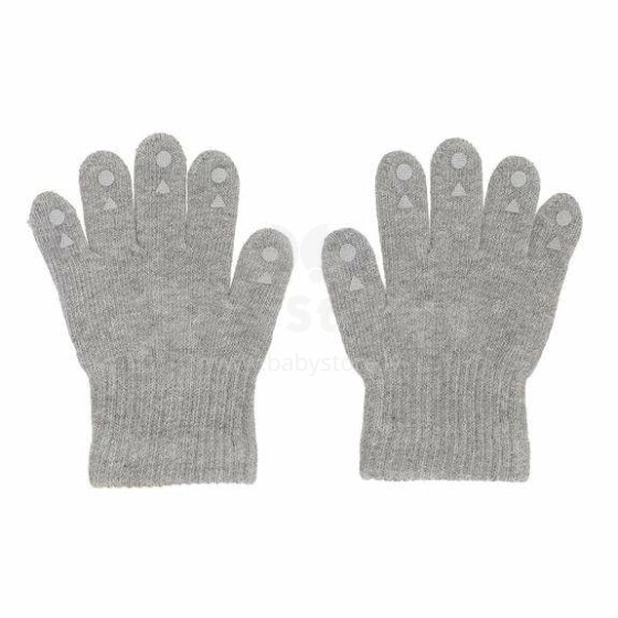 Gobabygo Grip Gloves Art.111315 Grey Melange  Soe beebikindad