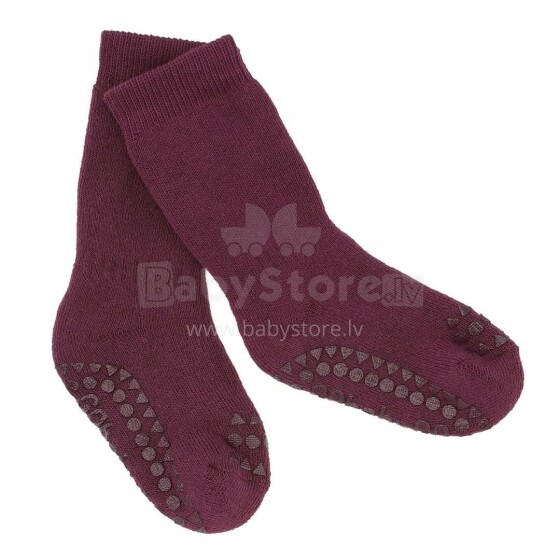 Gobabygo Non-slip Socks Art.111321 Plum Bērnu zeķītes ar ABS  (neslīpas)