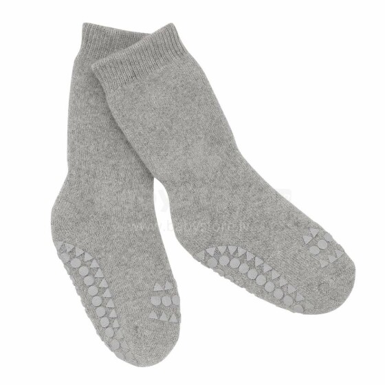 Gobabygo Non-slip Socks Art.111323 Grey Melange Bērnu zeķītes ar ABS  (neslīpas)