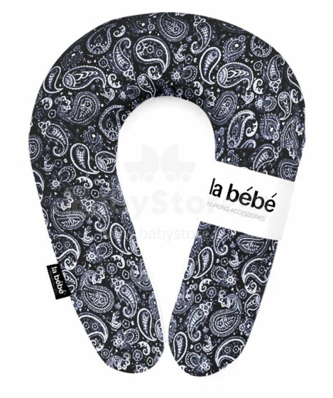 La Bebe™ Snug Nursing Maternity Pillow  Art.111351 Oriental Dark Blue Подковка для сна, кормления малыша 20x70cm