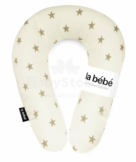 La Bebe™ Snug Nursing Maternity Pillow Art.111352 White Stars Pakaviņš mazuļa barošana, gulēšanai, pakaviņš grūtniecēm 20x70