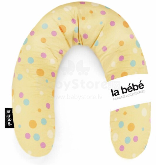 La Bebe™ Rich Maternity Pillow Art.111357 Yellow Dots Nursing Pillow 30x104 cm