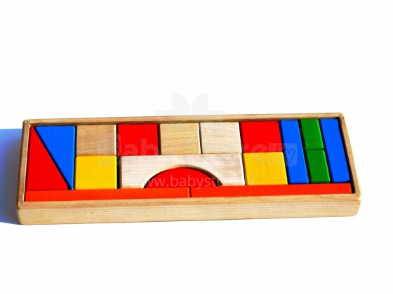 Eco Toys Art.40001 Развивающие разноцветные деревянные кубики