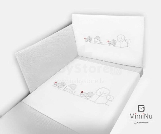 MimiNu Art.94072 Pilot Комплект детского постельного белья из 5-и частей 135x100 cм