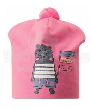 Lassie'19 Pink Art. 718763-4180  Детская  хлопковая шапка