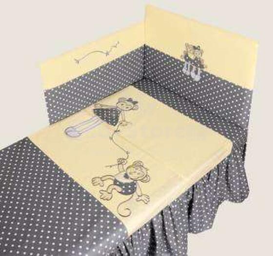 MimiNu Art.82163 Malpki Kokvilnas gultas veļas komplekts no 2 daļām