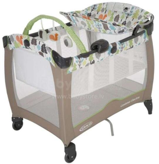 Graco Contour Electra Art.1952929 Bear Trail Bērnu manēža - ceļojumu gultiņa ar gaismiņu un mūziku