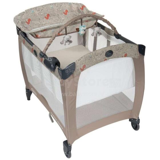 Graco Contour Electra Art.1989109 Woodland Walk  Манеж-кровать для путешествий с музыкой