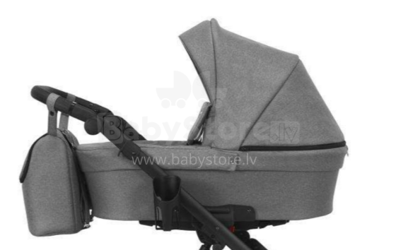 Baby Bassinet Grey Cotton Art.112021 Baby Stroller prambody Grey Kulbiņa