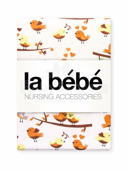 La Bebe™ Flanel 90x90 Art.112087 Birds Фланелевая пеленка для малышей 90x90 см