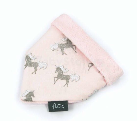 Flooforbaby Baby Scarf Art.112302 Pink Unicorn Šalle-lakatiņš  Minky (100% kokvilna)