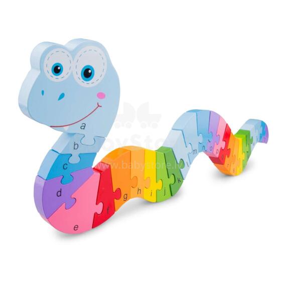 New Classic Toys Alphabet Art.10533 Детский деревянный пазл с алфавитом
