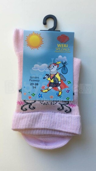 Weri Spezials Art.2000-20 vaikiškos medvilninės kojinės