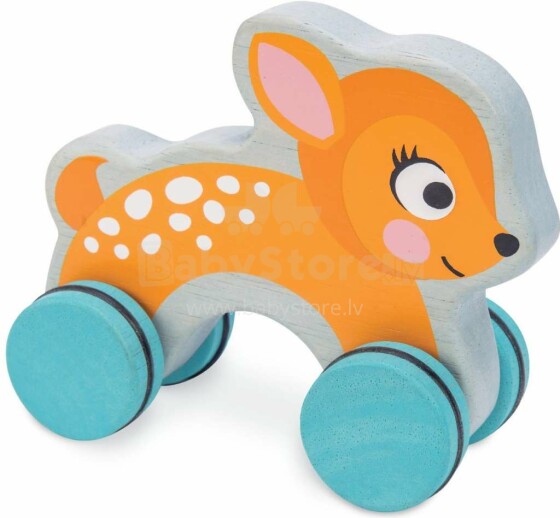 Le Toy Van Dotty Deer  Art.PL099 Puitmänguasi ratastel