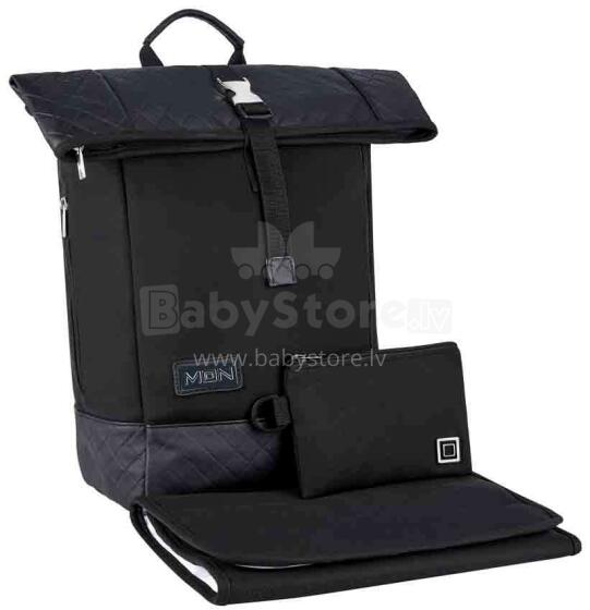 Moon'22 Backpack  Art.68.310.030-433 Black  практичная сумка для коляски