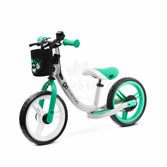 KinderKraft Space Art.KRSPAC00GRE0000 Light Green  Детский велосипед - бегунок с металлической рамой