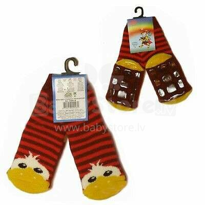 Weri Spezials Art.2010 Duck Baby Socks non Slips red
