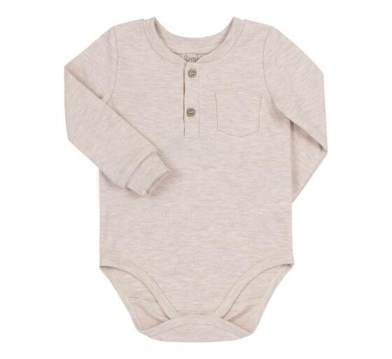 Bembi Art.BD185-GM0 Бодик с длинным рукавом, 100% хлопок