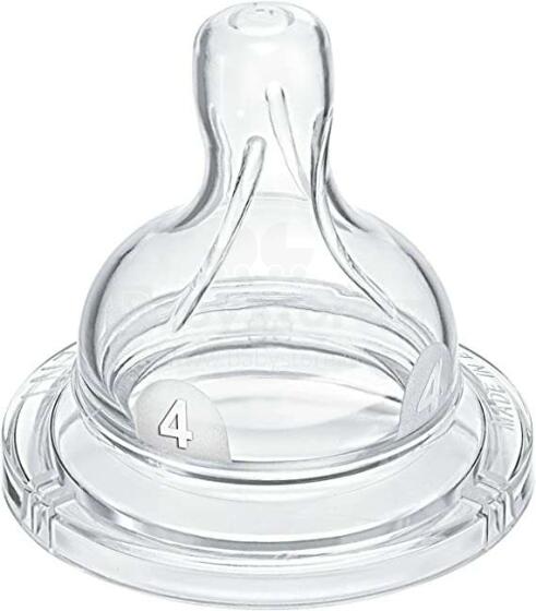 Philips Avent Art.SCF634/27 Силиконовые соски для бутылочек (6+) С быстрой скоростью течения (2 шт.)