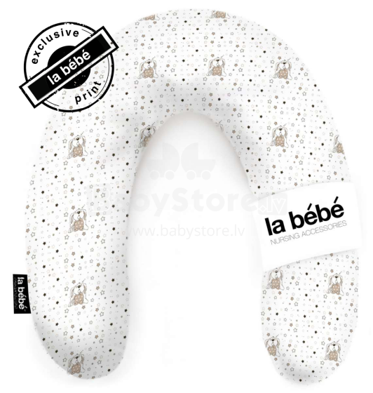 La Bebe™ Rich Maternity Pillow Memory Foam Art.113005 Bunnies Подковка для сна / кормления малыша 30x104cм