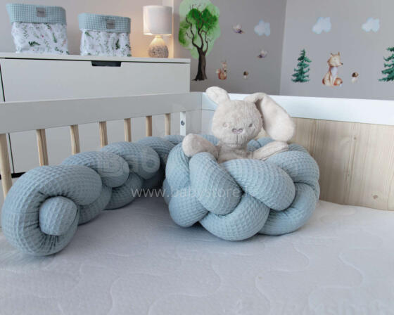 La bebe™ Wafel Art.113013 Premium Garden Бортик-охранка для кроватки