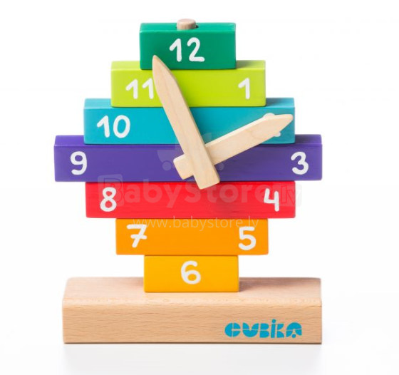 Mediniai žaisliniai laikrodžiai „Cubika Art.LA-2“