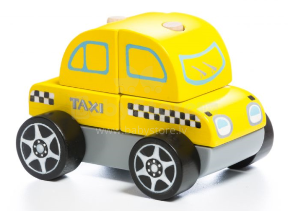 Cubika Art.LM-6  Деревянная машинка Такси