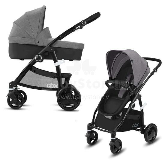 CBX by Cybex Leotie Pure Art.518001659 Comfy Grey Bērnu ratiņi 2 in 1