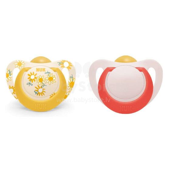 NUK Happy Days Art.SU51  Latex orthodontic pacifier 2pcs
